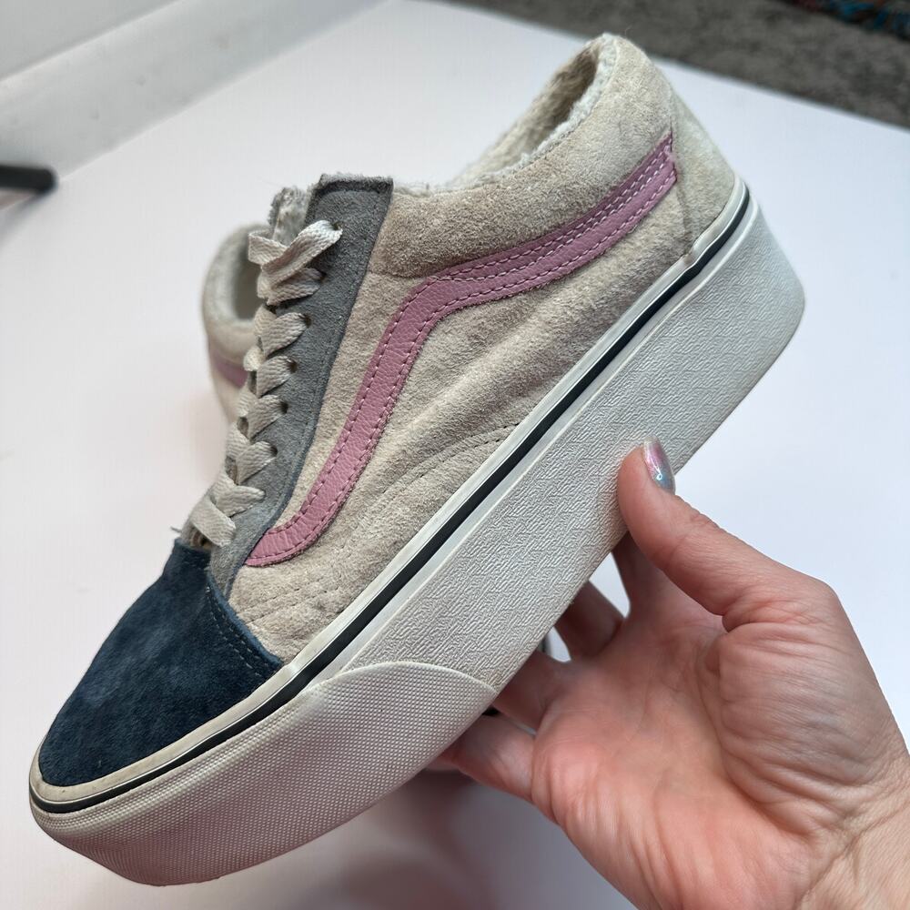 VANS Old School Stackform Suede Sherpa Sneakers